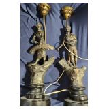 Brass Figural Lamps