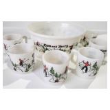 Tom & Jerry Punch Bowl & Cup Set