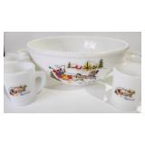 Tom & Jerry Punch Bowl & Cup Set