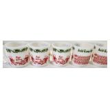 Tom & Jerry Milk Glass Drinking Cups