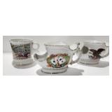 Mustache and Shaving Mugs