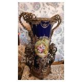 Vienna-Style Porcelain Urn - 22" H