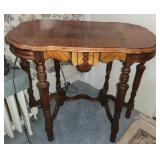 Beautiful Antique Carved Inlaid Side Table