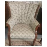 Beautiful Floral Pattern Accent Side Chair