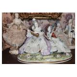 3 ct. Dresden Lace Victorian Porcelain Figurines