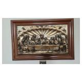 The Last Supper Raised 3D Silverplate Wall Art