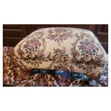 Beautiful Upholstered Antique Foot Rest