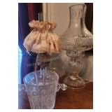 Antique Oil Lamps & Ice Bucket