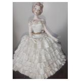 Stunning Lady in Dress Figurine w/ Display Case