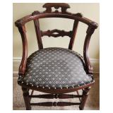 Antique Barrel Back Chair