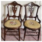 Pair of Antique Knights Templar Chairs