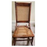 Antique Wicker Ladies Rocking Chair