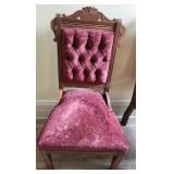 Victorian Carved Walnut Eastlake Parlor Chair