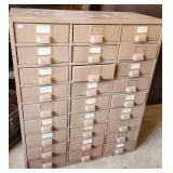 27 Drawer Metal Cabinet