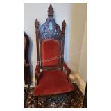 Walnut Carved Gothic Victorian 6