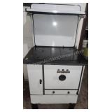 Antique Porcelain Wood Cook Stove
