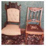 Pair of Incredible Antique Side Chairs