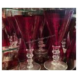 14 ct. William Yeoward Crystal Scarlet Red Glasses