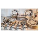 82 Piece Lenox Winter Greetings Scenic China Set