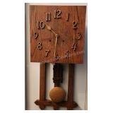 Antique Arts & Crafts Style Wall Clock. 28" x 30"