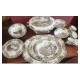 184 pc. Johnson  The Friendly Village Fine China