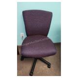 Rolling Maroon Office Chair