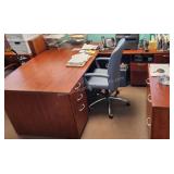 Beautiful L-Shape Office Desk & Side Cabinet