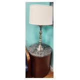 Table Lamp with Cylinder End Table