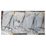 Group of 4 ct. Gynecology Stainless Steel Surgical