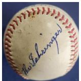 Detroit Tigers Multi Signed Baseball w/ Charlie Gehringer