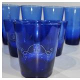 Nautical Cobalt Blue Drinking Glasses