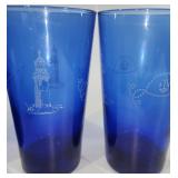 Nautical Cobalt Blue Drinking Glasses