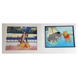 2 ct. Winnie the Pooh Serigraph Cels
