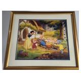 Snow White and the Seven Dwarft Signed Litho