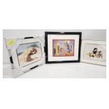 3 ct. Sericel of Pluto, Goofy & Donald, Cinderella