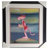 Pink Panther (Baseball) Framed Serigraph
