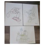 3 ct. Animators Clean Up Drawing Posters