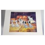101 Dalmations Sericel - Signed by Frank Thomas