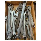 Box Lot with Combination Wrenches Box Lot with Combination Wrenches