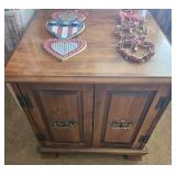 Solid Cherry End Table with Under Storage Solid Cherry End Table with Under Storage