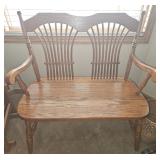 Solid Oak Windsor Bench Solid Oak Windsor Bench