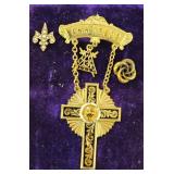 Masonic Knights Templar Past Commander jewel- Ann Arbor, Michigan