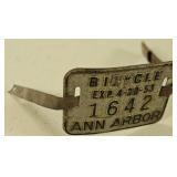 1953 Ann Arbor, Michigan Bicycle License