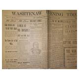 1896 Washtenaw Evening Times- Ann Arbor Newspaper