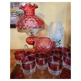 Antique Cranberry Glass Collection