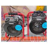 Pair of Global Floor Heaters