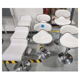 Group of 7 ct. Retro Style Stools