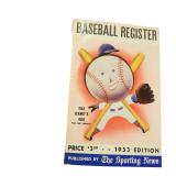 1953 Baseball Register from Ty Cobb Estate