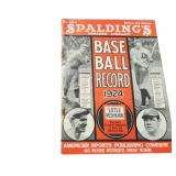 1924 Spalding Baseball Record - From Ty Cobb's Estate