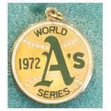 1972 Oakland A's World Series Press Charm